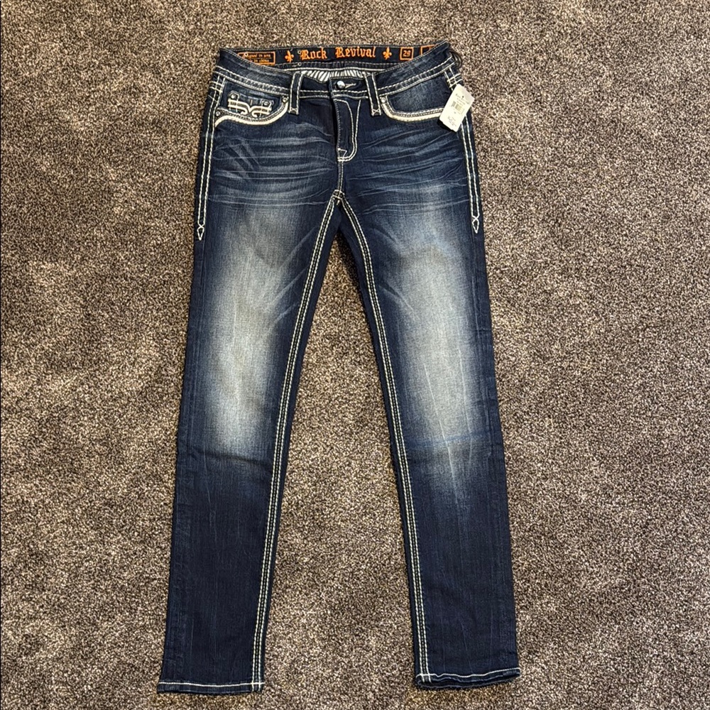 Rock Revival Dark Blue Women's Jeans